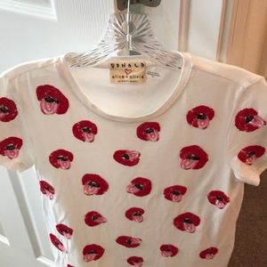 Alice + Olivia sequined t-shirt